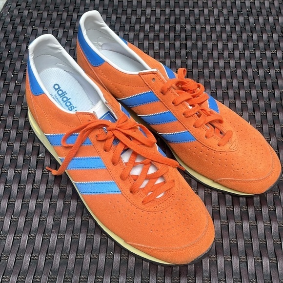 adidas Marathon ’85 casual, vintage looking yellow midsole, orange/royal 10.5 main image 9